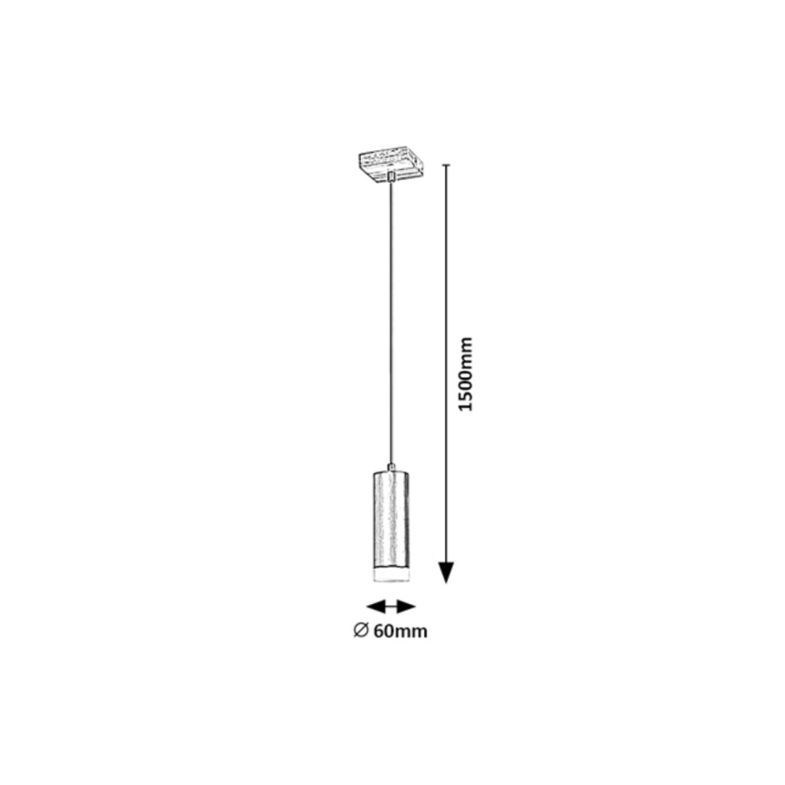 Rabalux - Πολύφωτο με συρματόσχοινο 1xGU10/5W/230V δρυς