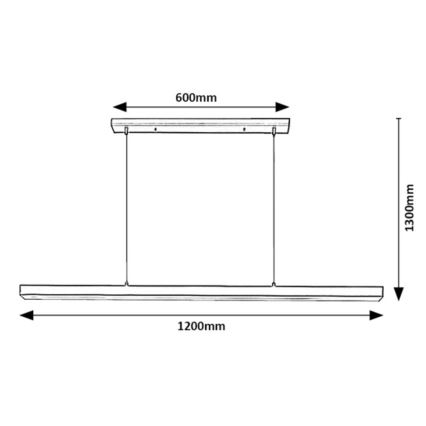 Rabalux - Κρεμαστό φωτιστικό οροφής LED ράγα LED/30W/230V 4000K μαύρο