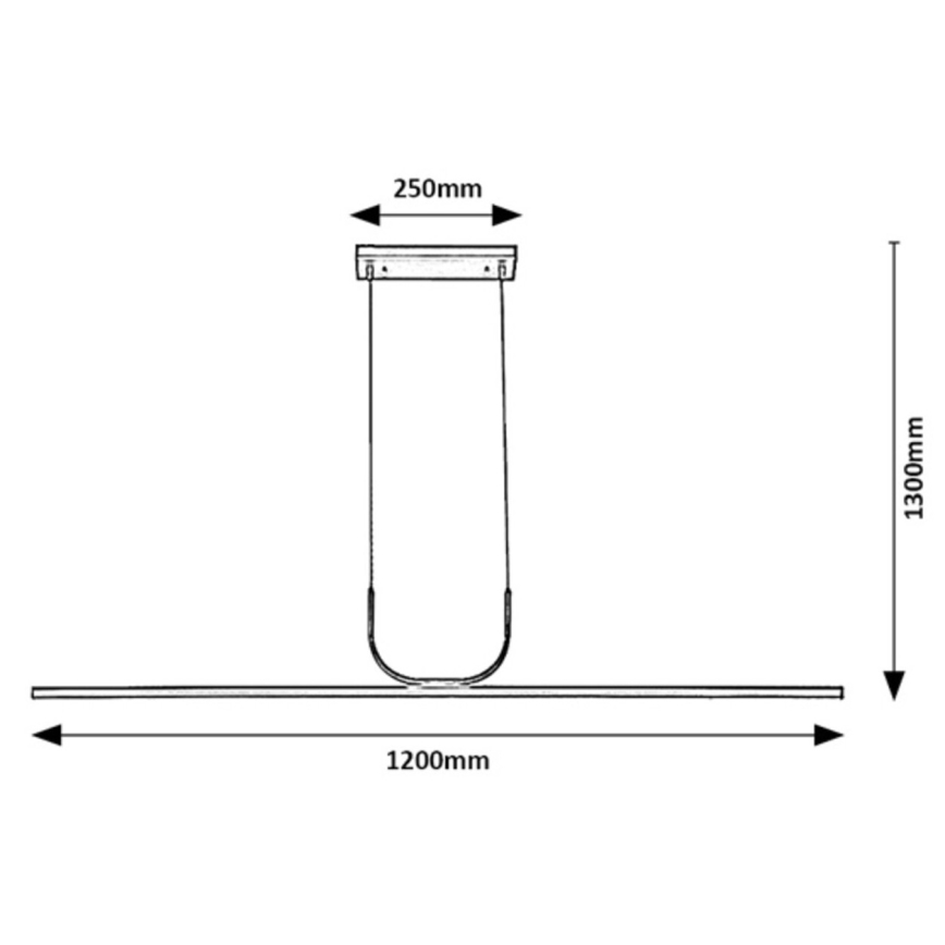 Rabalux -  Κρεμαστό φωτιστικό οροφής LED LED/25W/230V 3000K γυαλιστερό χρώμιο