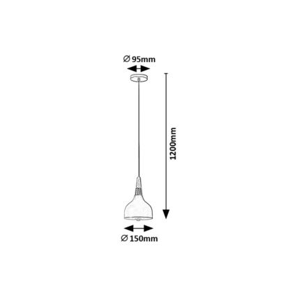 Rabalux - Κρεμαστό φωτιστικό οροφής 1xE27/40W/230V