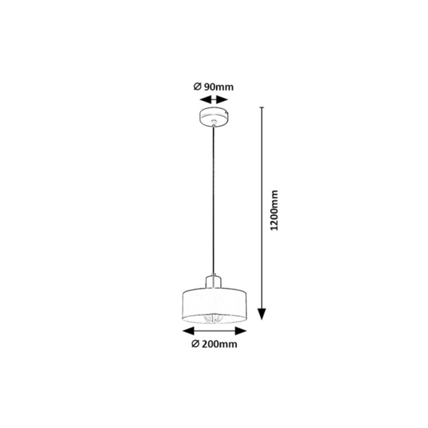 Rabalux - Κρεμαστό φωτιστικό με καλώδιο 1xE27/25W/230V