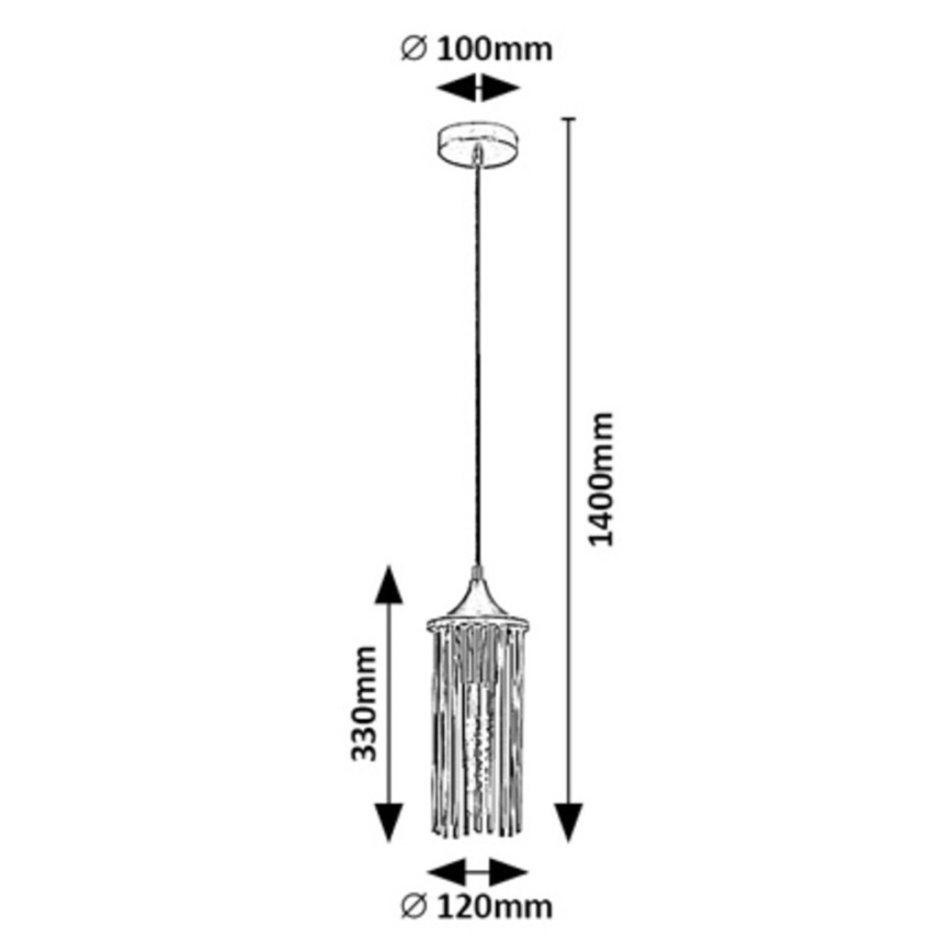 Rabalux - Κρεμαστό φωτιστικό οροφής 1xE27/40W/230V
