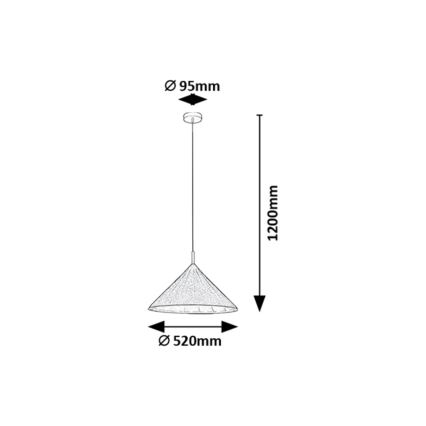Rabalux - Κρεμαστό φωτιστικό οροφής 1xE27/40W/230V