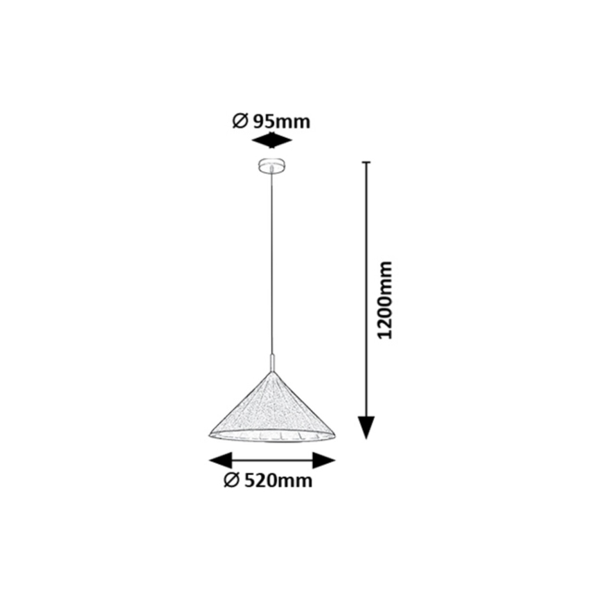 Rabalux - Κρεμαστό φωτιστικό οροφής 1xE27/40W/230V