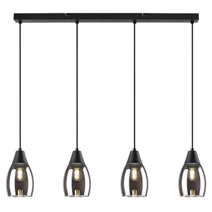 Rabalux -Κρεμαστό φωτιστικό οροφής ράγα 4xE27/15W/230V