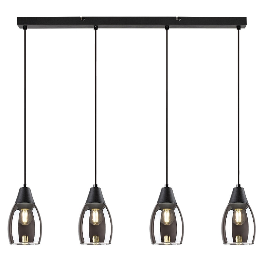 Rabalux -Κρεμαστό φωτιστικό οροφής ράγα 4xE27/15W/230V