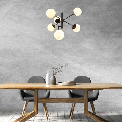 Rabalux - Κρεμαστό φωτιστικό οροφής 6xE14/20W/230V