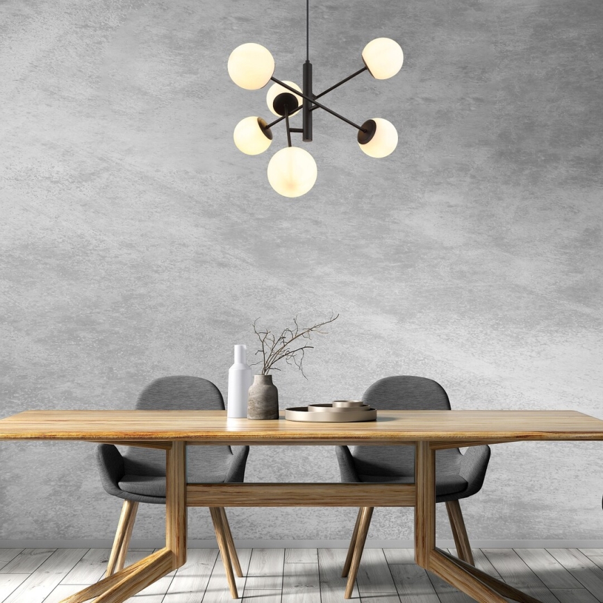 Rabalux - Κρεμαστό φωτιστικό οροφής 6xE14/20W/230V