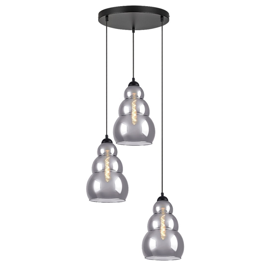 Rabalux - Κρεμαστό φωτιστικό οροφής τρίφωτο 3xE27/40W/230V