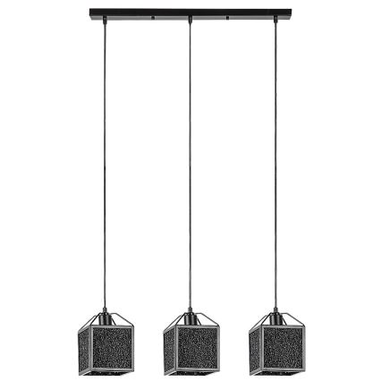 Rabalux - Κρεμαστό φωτιστικό οροφής 3xE27/40W/230V μαύρο