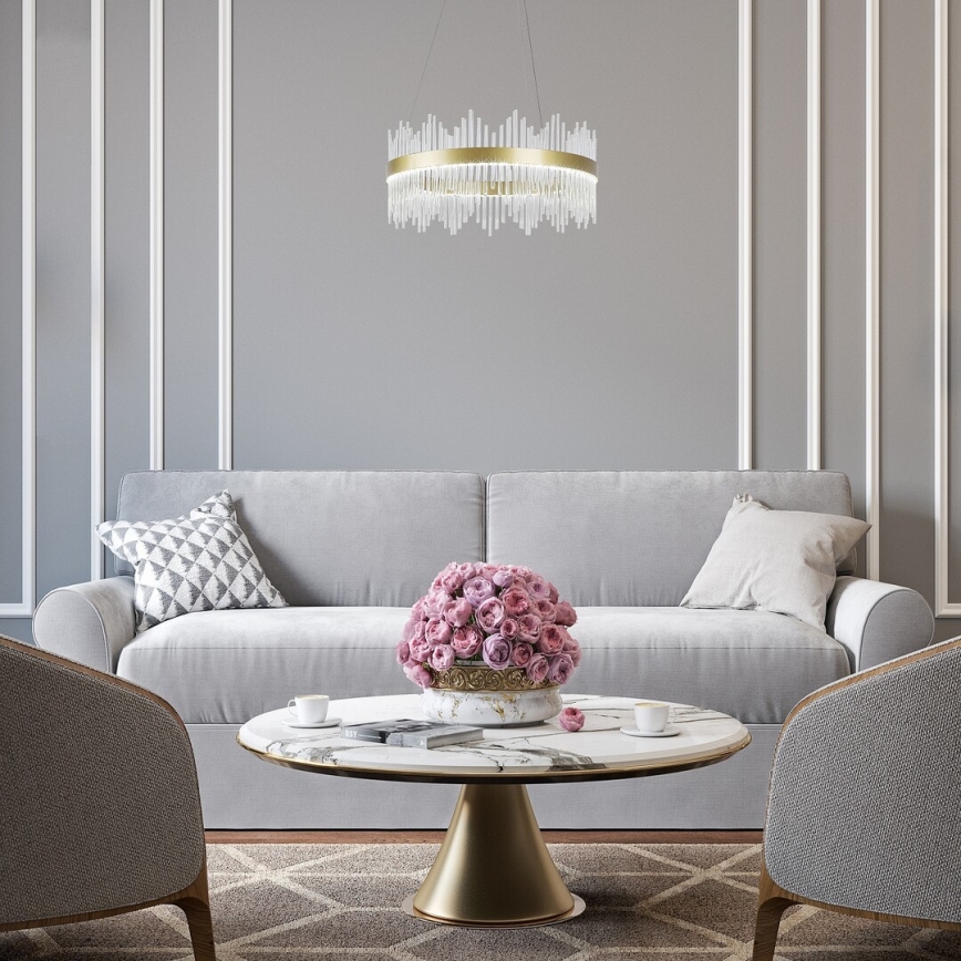 Rabalux -  Κρεμαστό φωτιστικό οροφής LED LED/36W/230V 3000/4000/6000K χρυσαφί