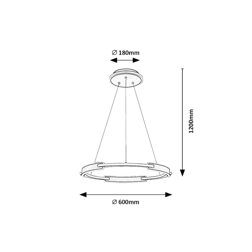 Rabalux -  Κρεμαστό φωτιστικό οροφής LED LED/45W/230V 3000K/4000K