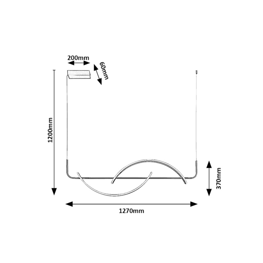 Rabalux -  Κρεμαστό φωτιστικό οροφής LED LED/35W/230V