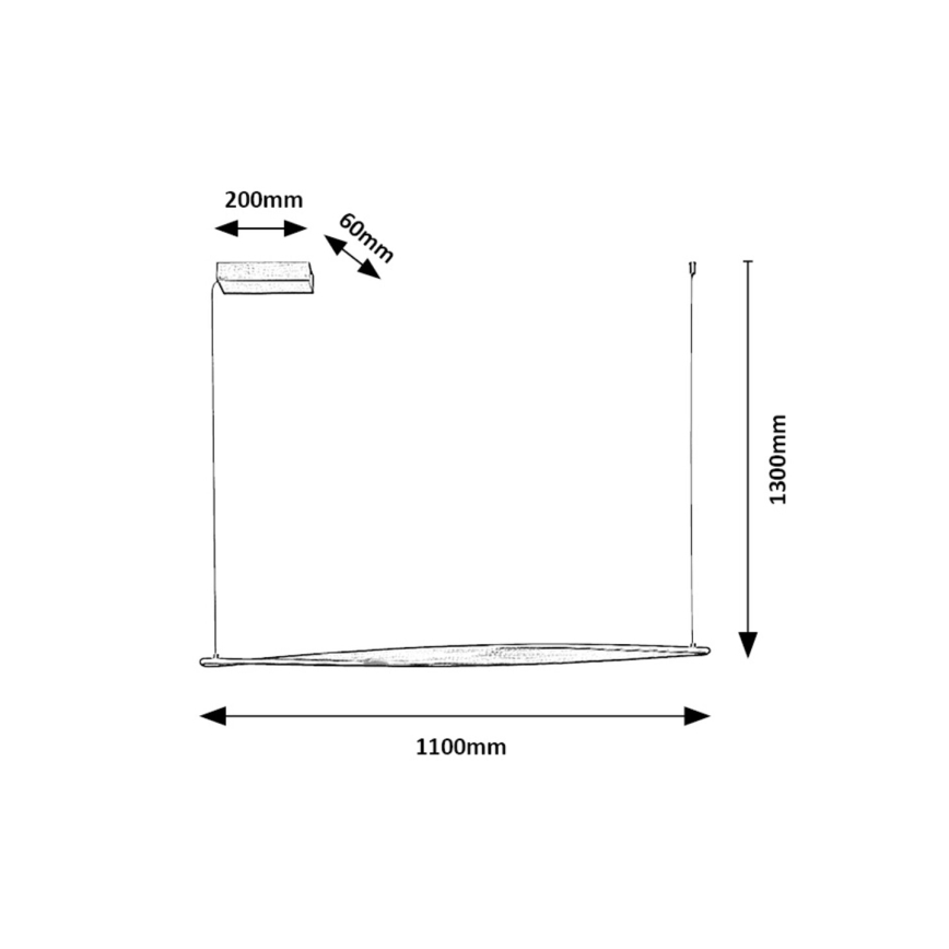 Rabalux -  Κρεμαστό φωτιστικό οροφής LED LED/28W/230V