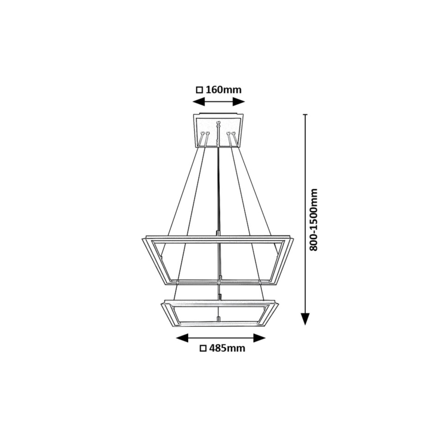 Rabalux -  Κρεμαστό φωτιστικό οροφής LED 2xLED/24W/230V 3000K