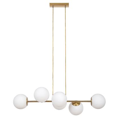 Rabalux - Κρεμαστό φωτιστικό οροφής 6xE27/35W/230V χρυσαφί