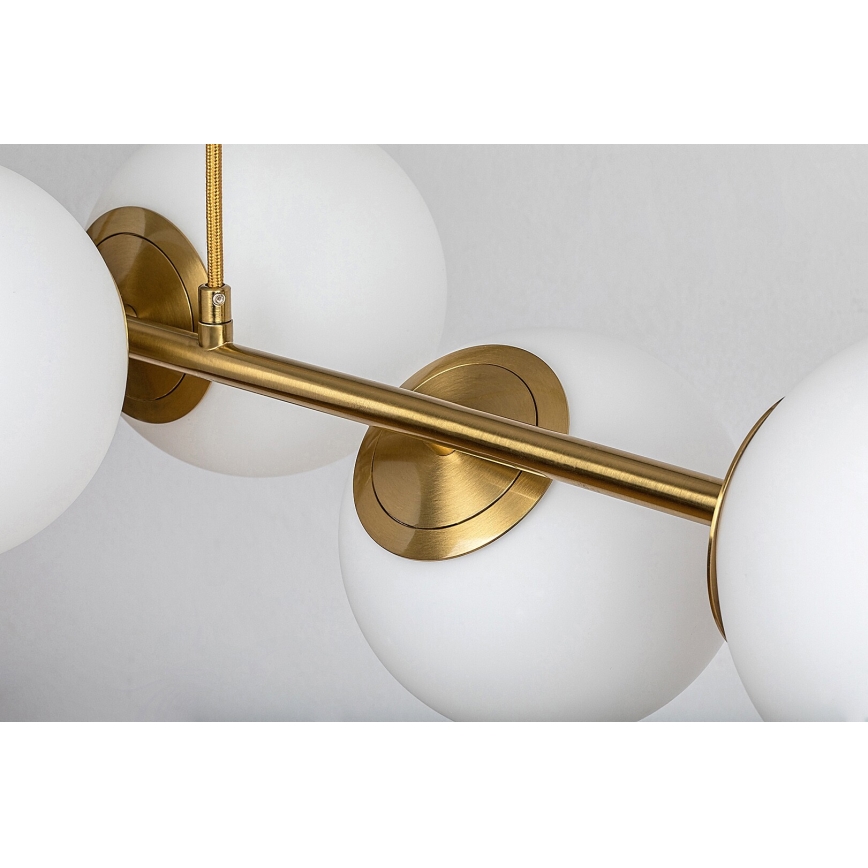 Rabalux - Κρεμαστό φωτιστικό οροφής 6xE27/35W/230V χρυσαφί