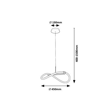 Rabalux -  Κρεμαστό φωτιστικό οροφής LED LED/15W/230V 4000K