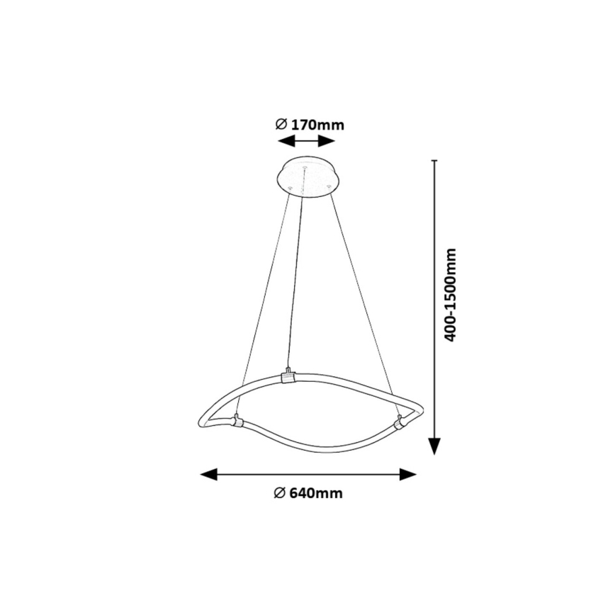 Rabalux -  Κρεμαστό φωτιστικό οροφής LED LED/34W/230V 4000K