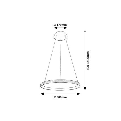 Rabalux -  Κρεμαστό φωτιστικό οροφής LED LED/32W/230V 3000K