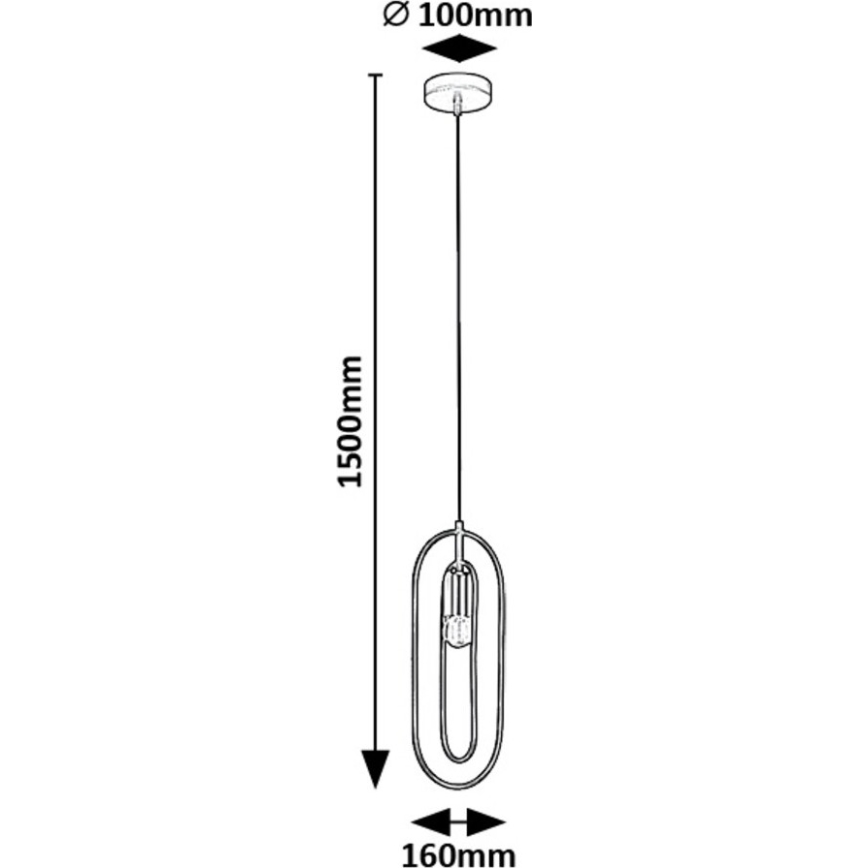 Rabalux - Κρεμαστό φωτιστικό οροφής 1xE27/40W/230V