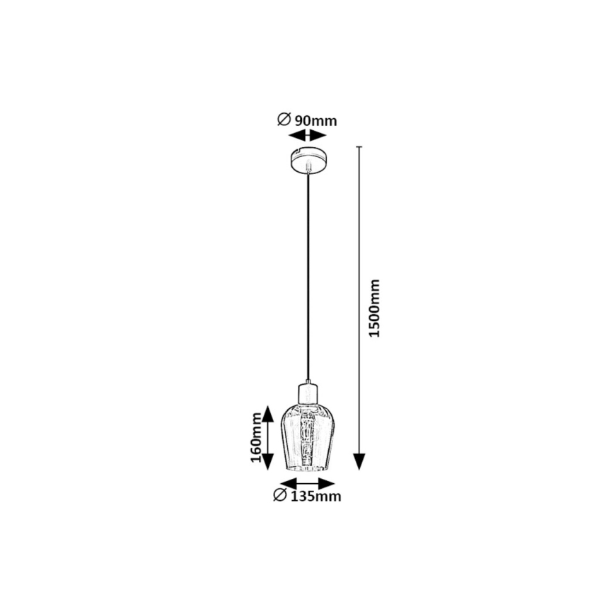 Rabalux - Κρεμαστό φωτιστικό οροφής 1xE27/40W/230V