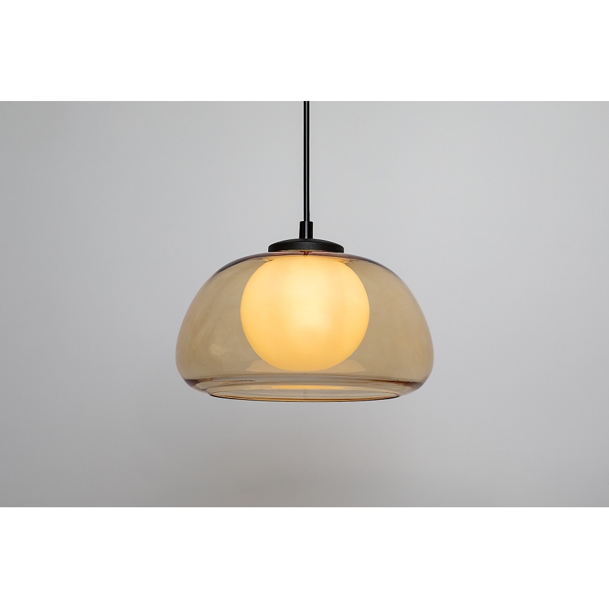 Rabalux - Κρεμαστό φωτιστικό οροφής 1xG9/5W/230V καφέ/φιμέ