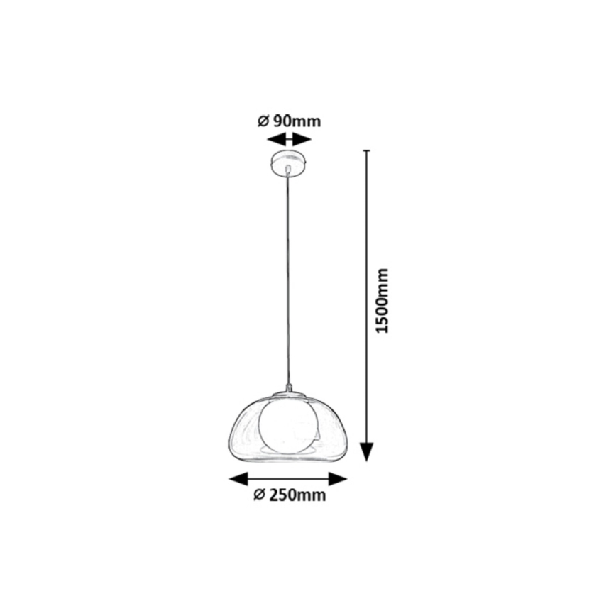 Rabalux - Κρεμαστό φωτιστικό οροφής 1xG9/5W/230V διαφανές
