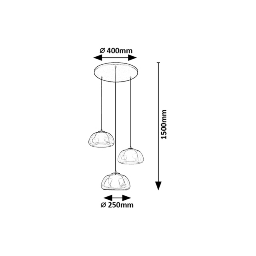 Rabalux - Κρεμαστό φωτιστικό οροφής 3xG9/5W/230V