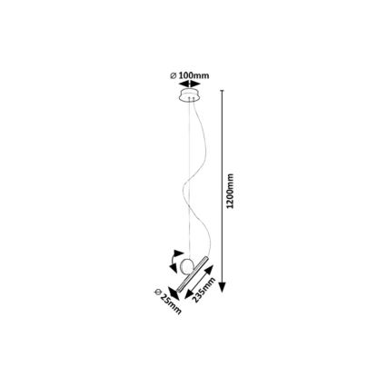 Rabalux -  Κρεμαστό φωτιστικό οροφής LED LED/3W/230V 3000K