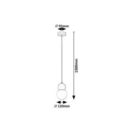 Rabalux - Κρεμαστό φωτιστικό οροφής 1xG9/38W/230V μπλε