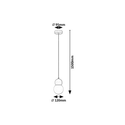 Rabalux - Κρεμαστό φωτιστικό οροφής 1xG9/38W/230V ροζ