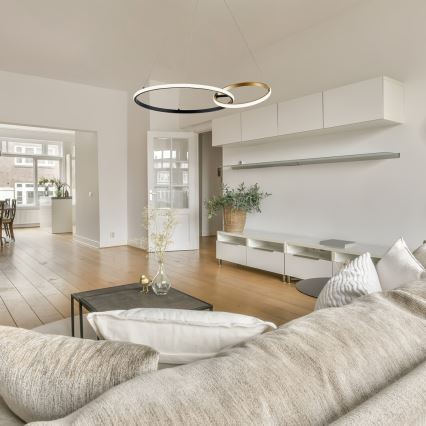 Rabalux -  Κρεμαστό φωτιστικό οροφής LED LED/36W/230V μαύρο/χρυσό