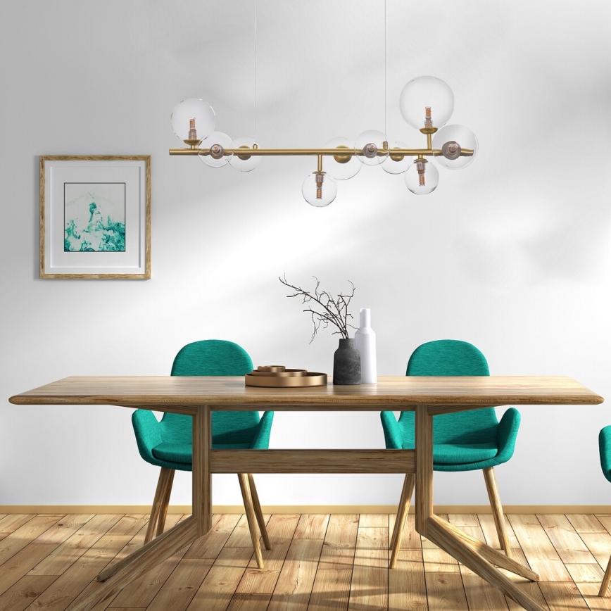 Rabalux - Κρεμαστό φωτιστικό οροφής 10xG9/28W/230V