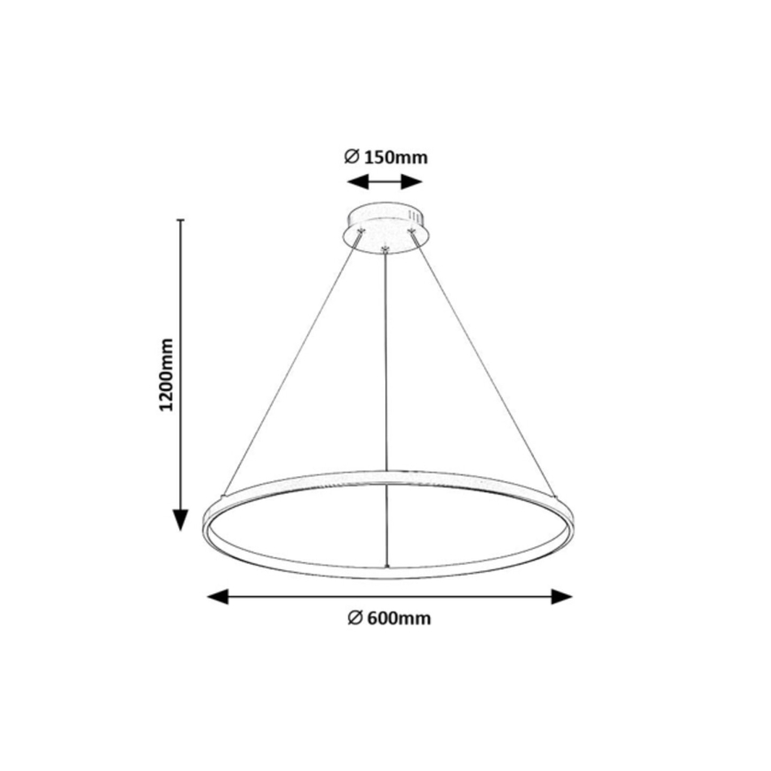 Rabalux - LED πολυέλαιος με ανάρτηση σε καλώδιο LED/55W/230V 3000K
