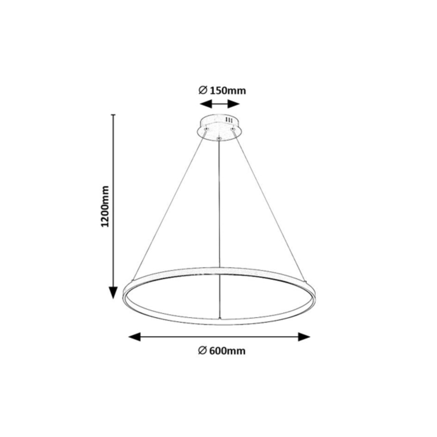 Rabalux - Κρεμαστό LED φωτιστικό με καλώδιο LED/55W/230V 3000K