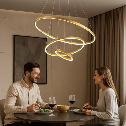 Rabalux - Ρυθμιζόμενος LED πολυέλαιος με καλώδιο LED/90W/230V 3000-6500K + τηλεχειριστήριο