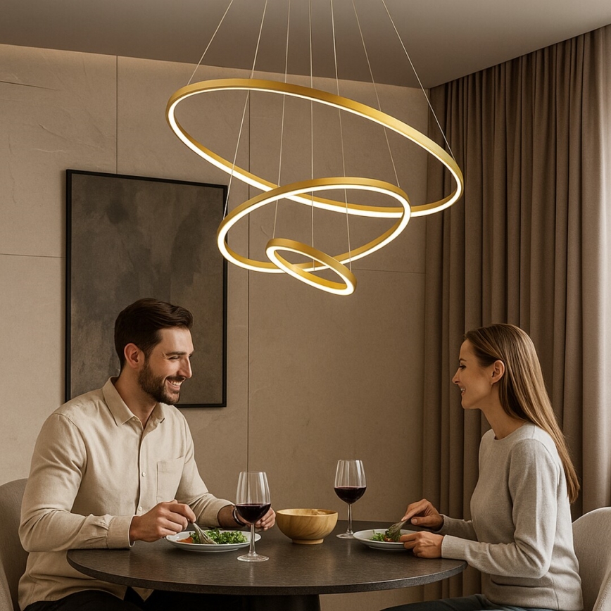 Rabalux - Ρυθμιζόμενος LED πολυέλαιος με καλώδιο LED/90W/230V 3000-6500K + τηλεχειριστήριο