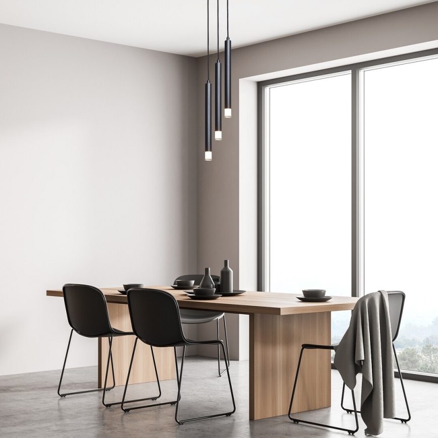 Rabalux - Κρεμαστό φωτιστικό οροφής 3xG9/5W/230V μαύρο