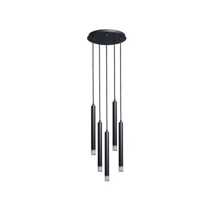 Rabalux - Κρεμαστό φωτιστικό οροφής 5xG9/5W/230V μαύρο
