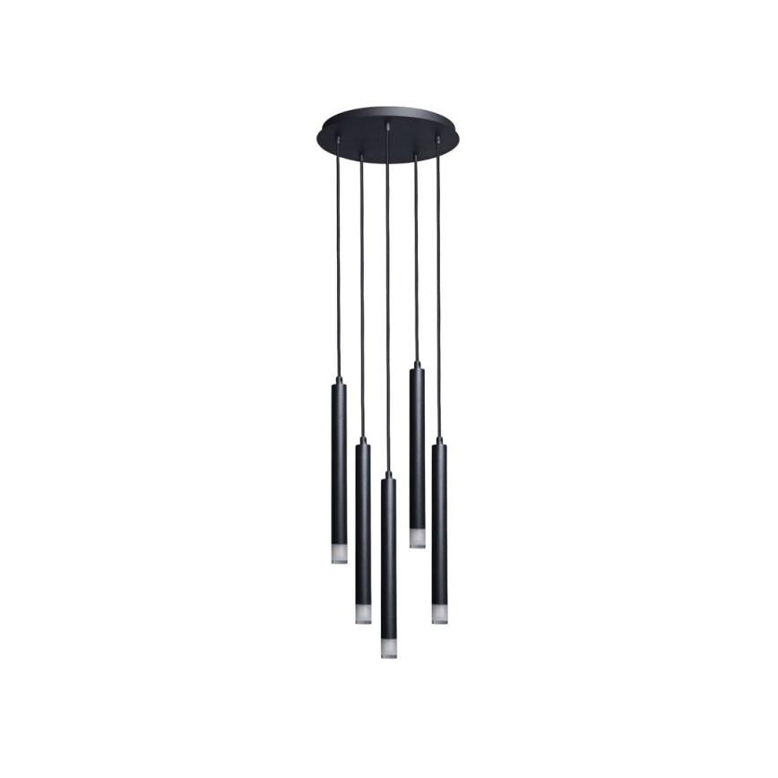 Rabalux - Κρεμαστό φωτιστικό οροφής 5xG9/5W/230V μαύρο