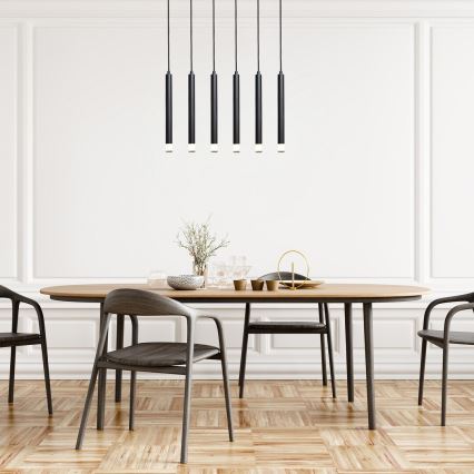 Rabalux - Κρεμαστό φωτιστικό οροφής 6xG9/5W/230V μαύρο