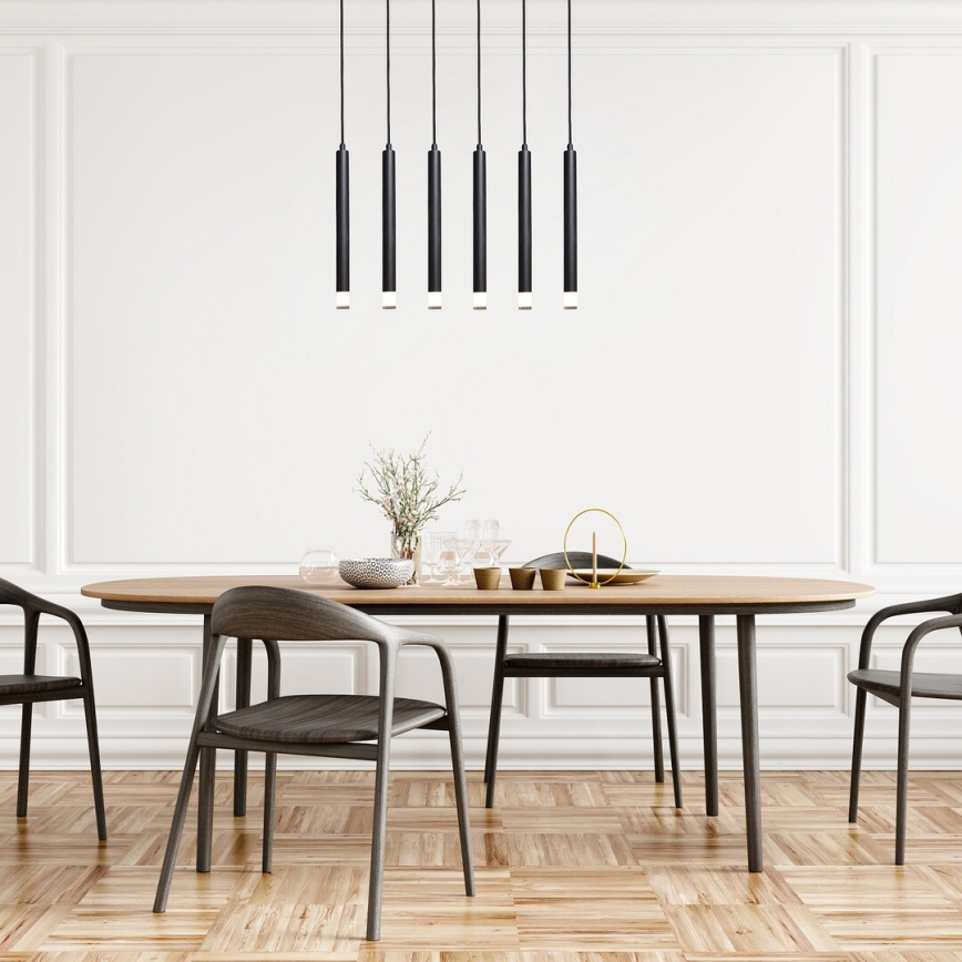 Rabalux - Κρεμαστό φωτιστικό οροφής 6xG9/5W/230V μαύρο