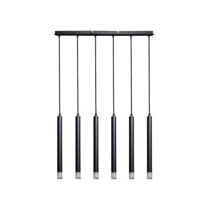 Rabalux - Κρεμαστό φωτιστικό οροφής 6xG9/5W/230V μαύρο