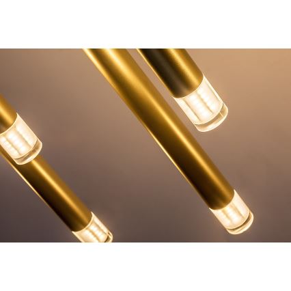 Rabalux - Κρεμαστό φωτιστικό οροφής 10xG9/5W/230V χρυσό