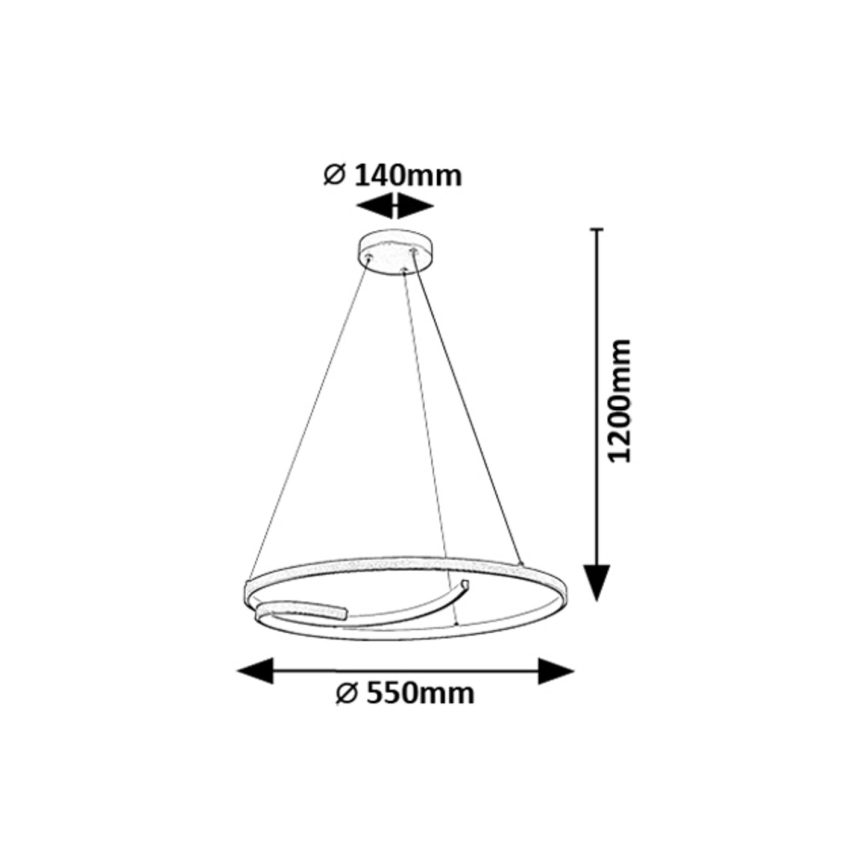 Rabalux -  Κρεμαστό φωτιστικό οροφής LED LED/40W/230V 4000K