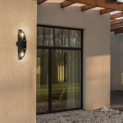 Rabalux - Εξωτερικό επιτοίχιο φωτιστικό 2xE27/28W/230V IP54