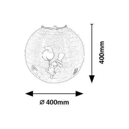 Rabalux - Παιδικό αμπαζούρ για κρεμαστό φωτιστικό οροφής max. 40W διάμετρος 40 cm