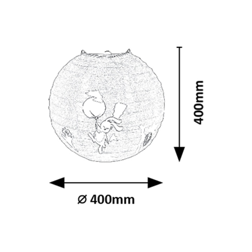 Rabalux - Παιδικό αμπαζούρ για κρεμαστό φωτιστικό οροφής max. 40W διάμετρος 40 cm
