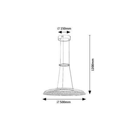 Rabalux - LED κρεμαστό φωτιστικό σε καλώδιο ανάρτησης LED/24W/230V 3000K